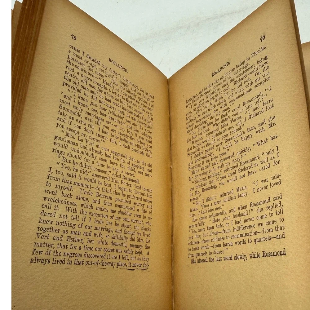 Rosamond Ethelyn's Mistake Mary J Holmes Grosset & Dunlap Red Antique Hardcover